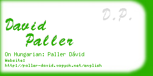david paller business card