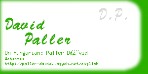 david paller business card